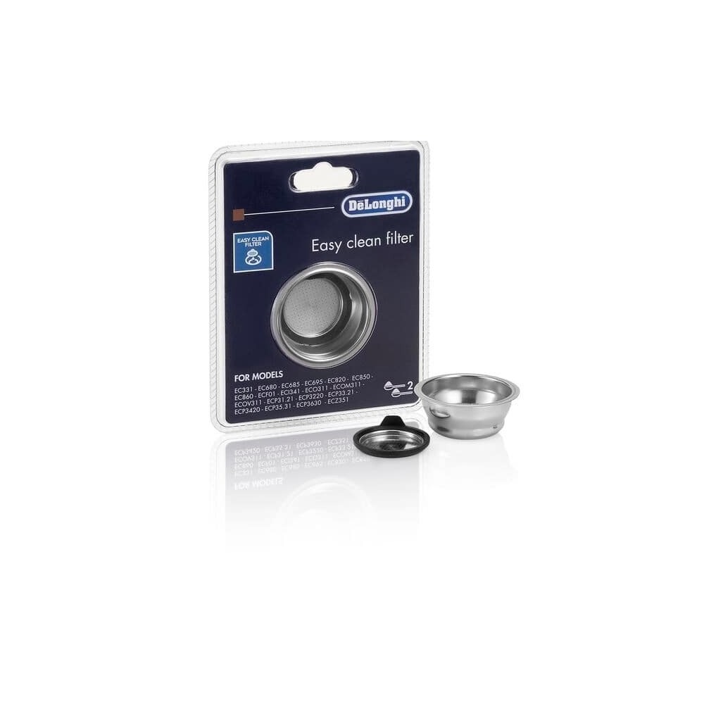 Filtro de limpieza fácil para dos tazas cafetera DeLonghi 5513281001 DelonghiC401 Filtro de limpieza fácil para dos tazas cafetera DeLonghi 5513281001 DelonghiC401