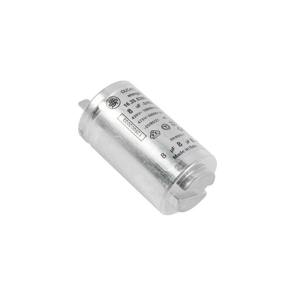 Electrolux - Capacitor de 8uF para secadora de tambor - 1250020334