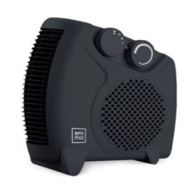 Emma Negro Calefactor Cuadrado 2000W