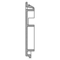 Electrolux NEX4 - Fechadura de porta com gancho para placa - 1254260027