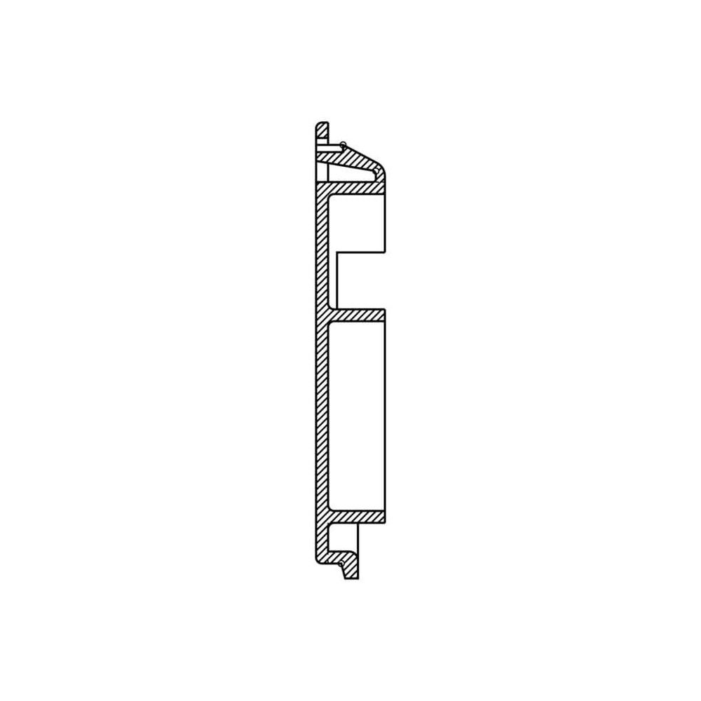 Electrolux NEX4 - Fechadura de porta com gancho para placa - 1254260027