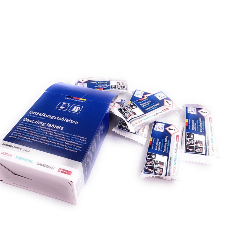 12 unidades de pastillas descalcificadoras para cafeteras Bosch 00311893
