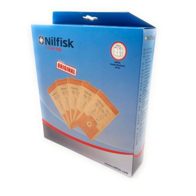 5 unidades - Bolsas aspiradora Nilfisk Business 9.5L - 82222900