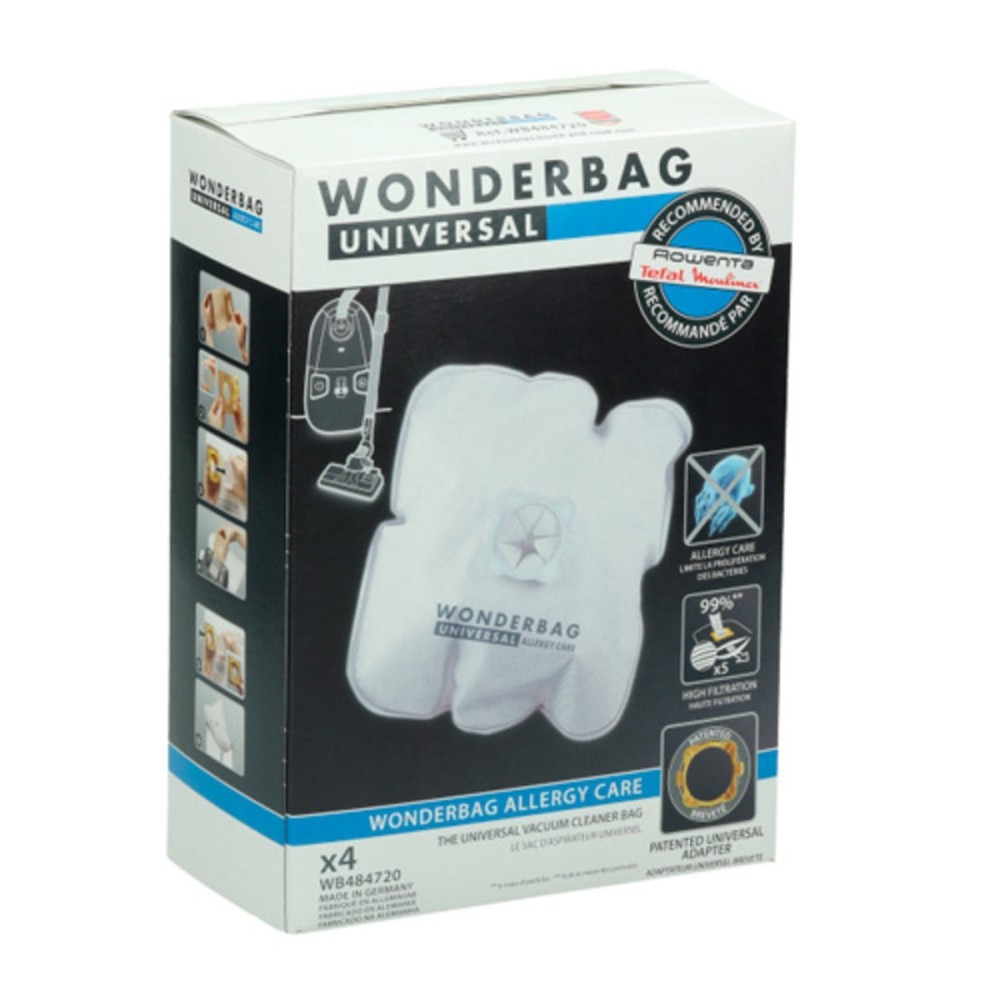 Rowenta Bolsa Universal Wonderbag 4 Unidades WB484720 Rowenta Bolsa Universal Wonderbag 4 Unidades WB484720