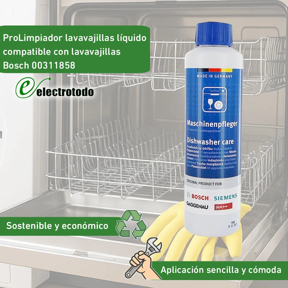 Bosch - Líquido de mantenimiento para lavavajillas - 00311858