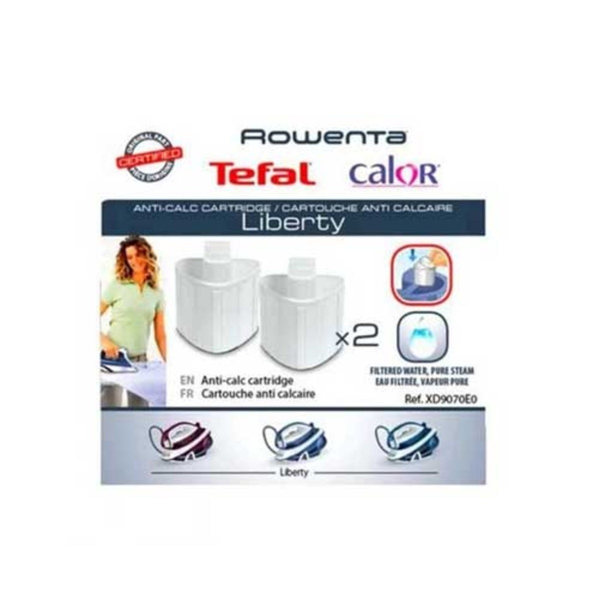 Recambio Rowenta Powersteam - Kit de filtros para centro de planchado - XD9070E0