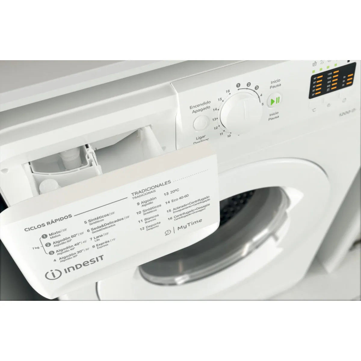 LAVADORA DE CARGA FRONTAL 7Kg INDESIT MTWA 71252 W SPT