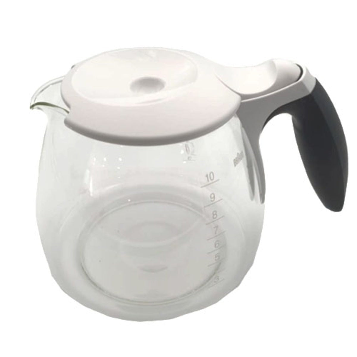 Recambio Braun KFK 500 - Jarra blanca para cafetera, 10 tazas - AX13210011