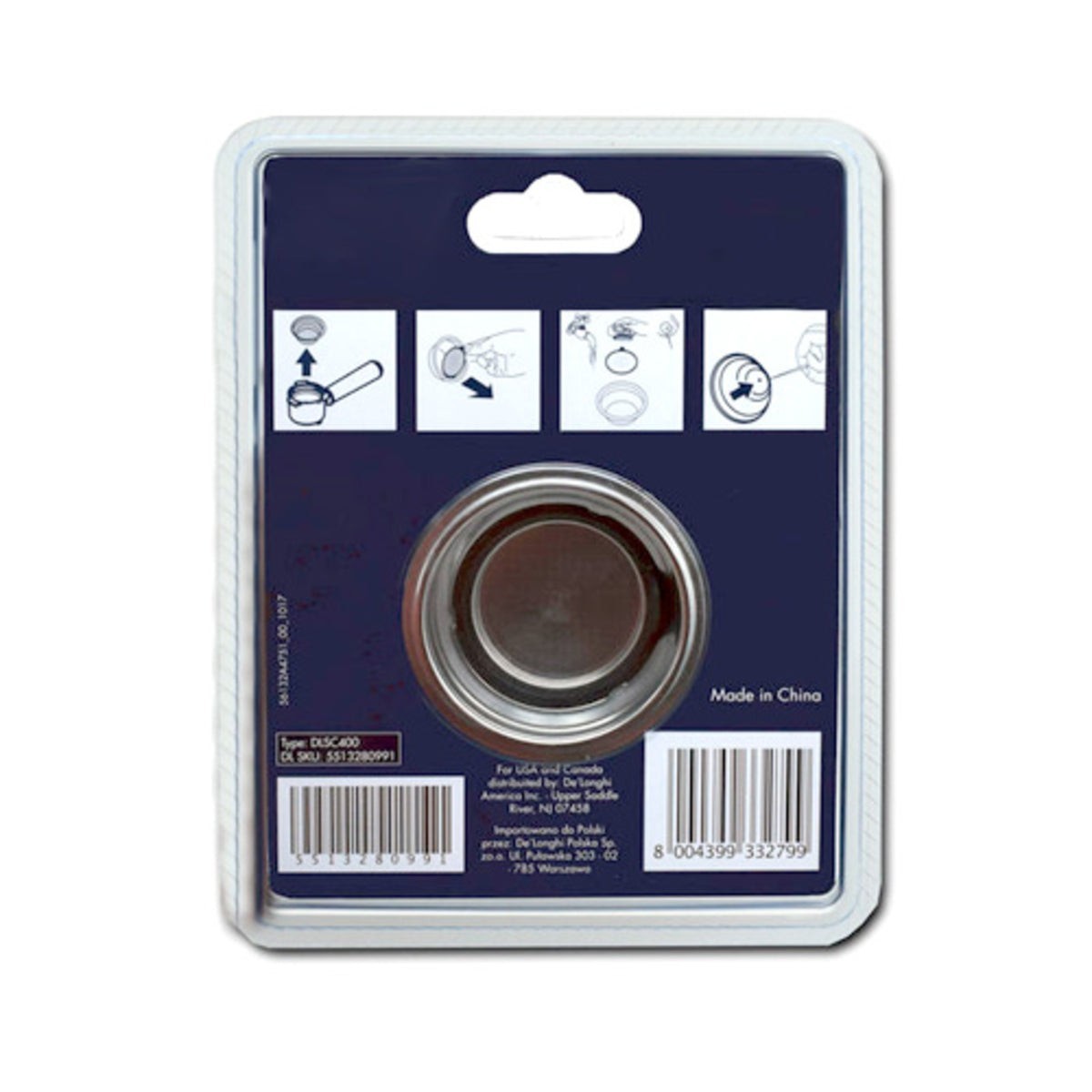 Recambio Delonghi - Filtro 1 taza para cafetera - 5513280991