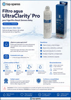 Filtro de água Bosch Siemens Balay - UltraClarity Pro para frigorífico - 11032518