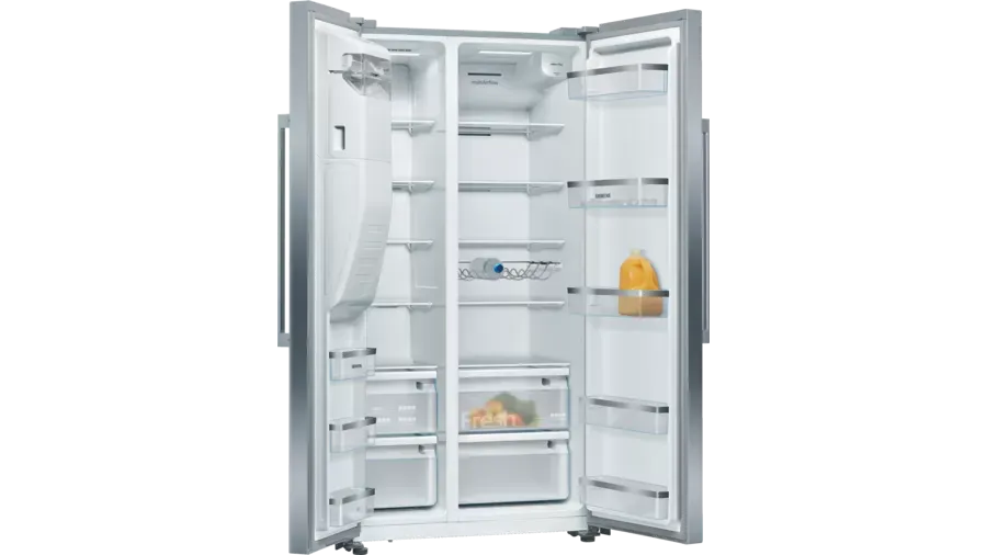 Frigorífico americano Siemens IQ500, Side By Side, Acero anti-huellas KA93DAIEP