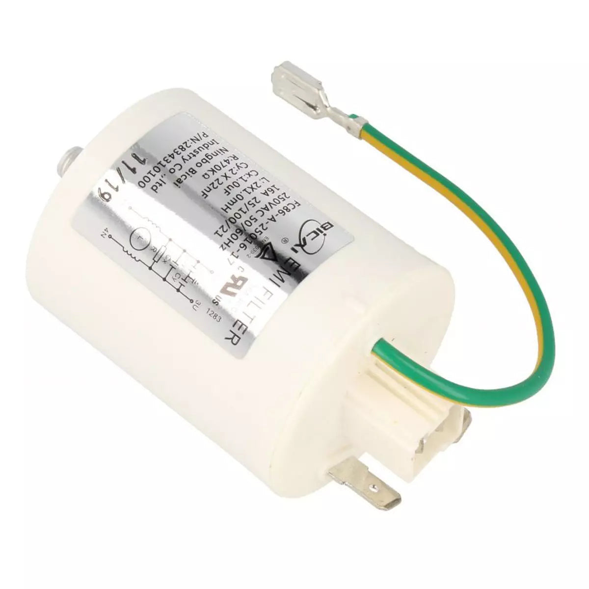 Recambio Beko - Filtro antiparasitario para lavadora - 2724300801