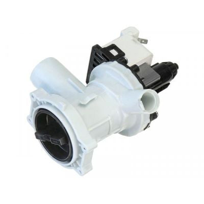 Recambio Cecotec, Amica, Bompani, Midea - Bomba de desagüe para lavadora - 1601001