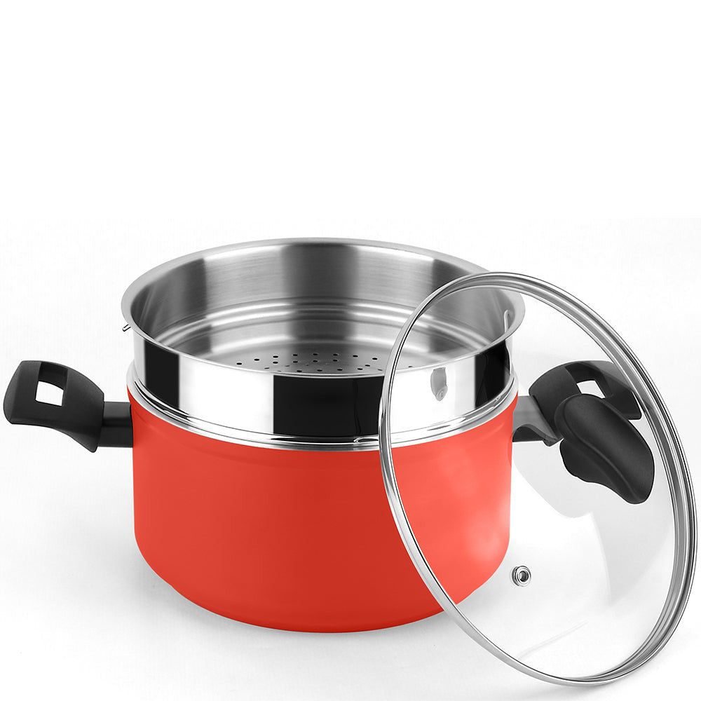 Recambio FAGOR - Olla Maxima roja + Steamer Ø20 para menaje de cocina - 81PXFGSMR20