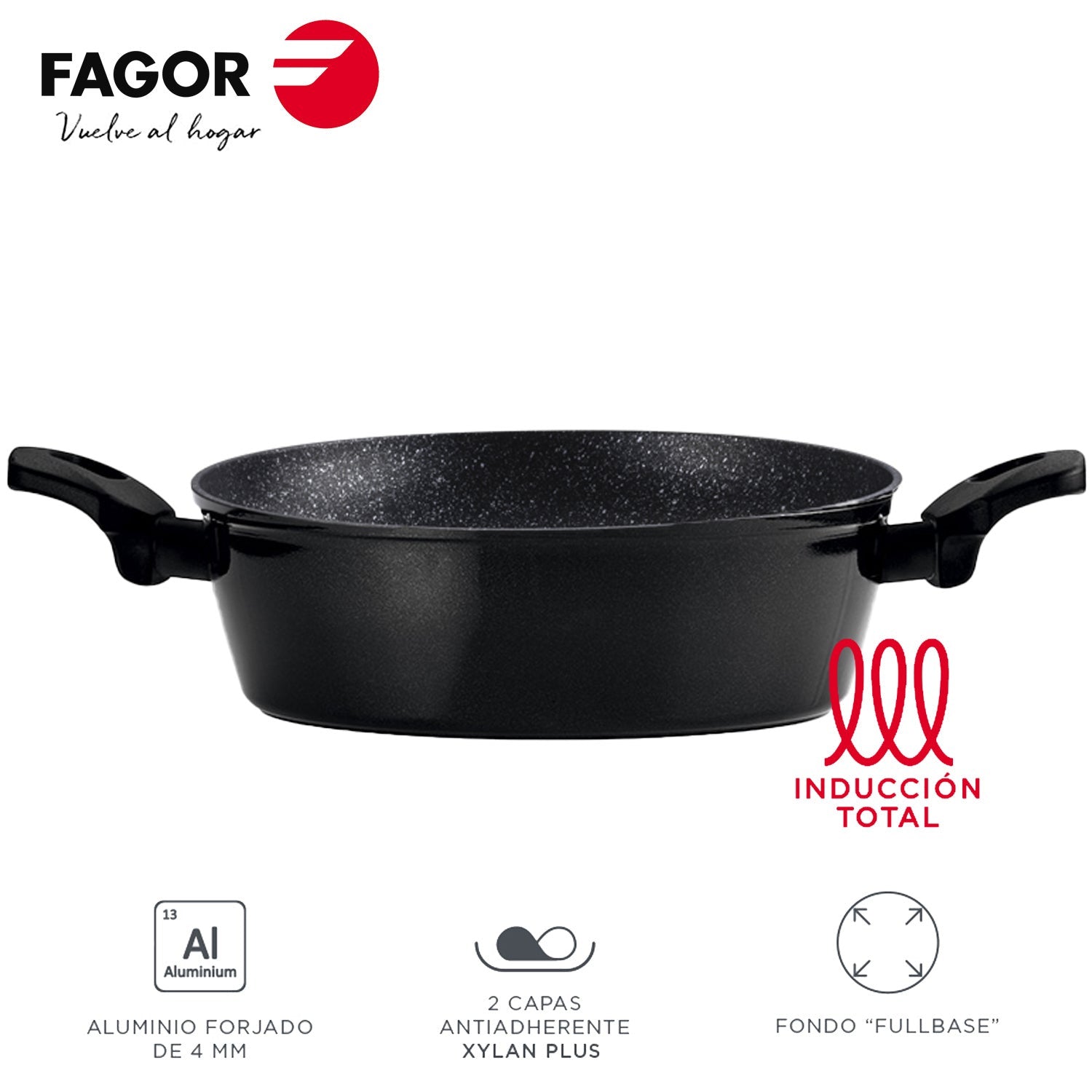 Recambio FAGOR - Tartera negra Ø24 sin tapa para menaje de cocina - 81PAFGVIT24
