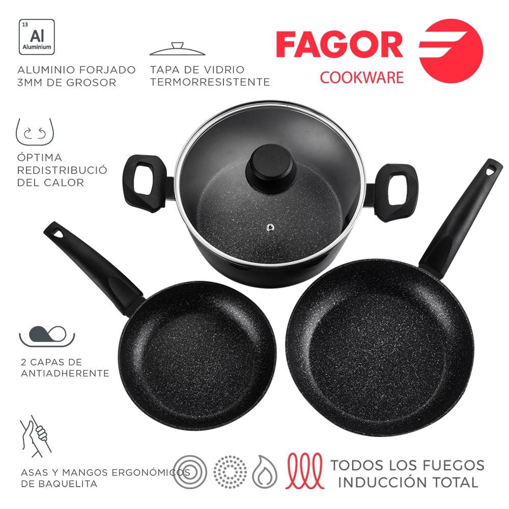 Recambio FAGOR - Batería VIVANT 424 (20+24+24) para menaje de cocina - 81BAFGVIV04