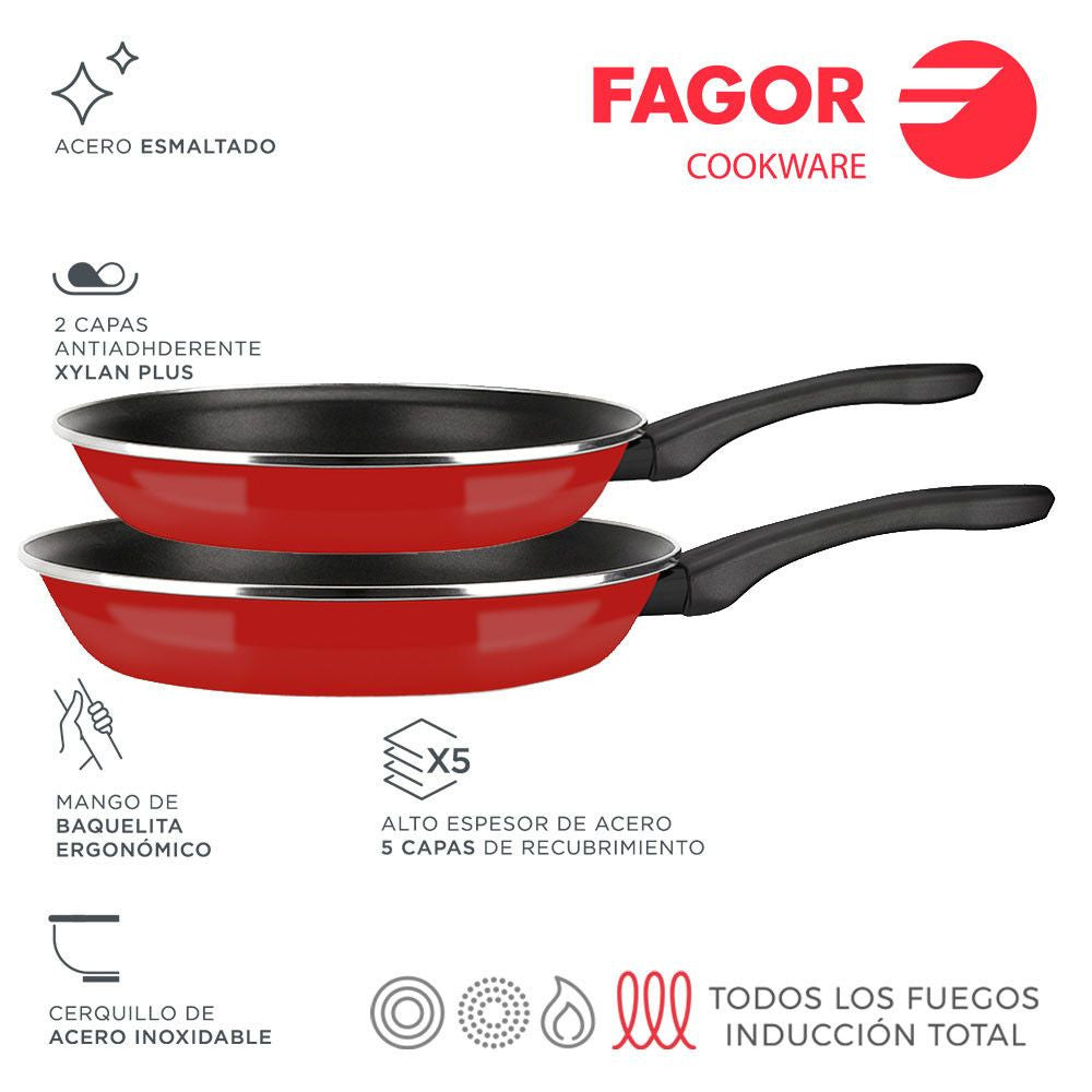 Recambio FAGOR - Set sartenes para menaje de cocina - 81SAFGLO204