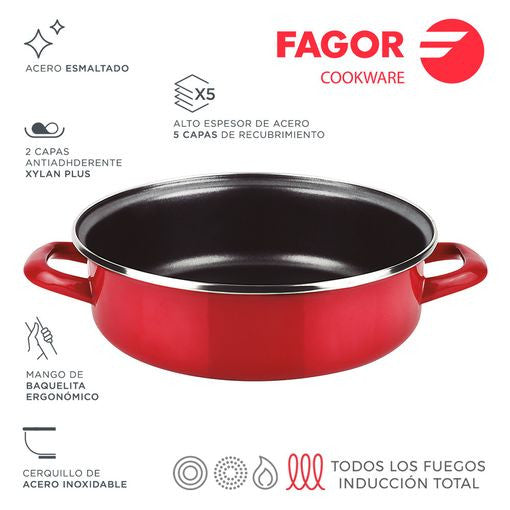 Recambio FAGOR - Tartera Ø26 rojo mate para menaje de cocina - 81PSFGEST26