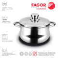 Recambio FAGOR Silverinox - Olla con tapa Ø20 para menaje de cocina - 81PXFGOASI0