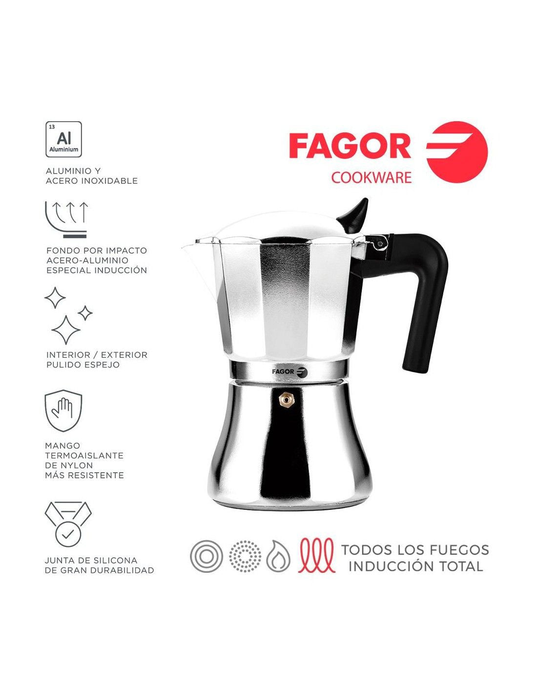 Recambio FAGOR CUPY 9 - Cafetera para menaje de cocina - 81CFFGACU09
