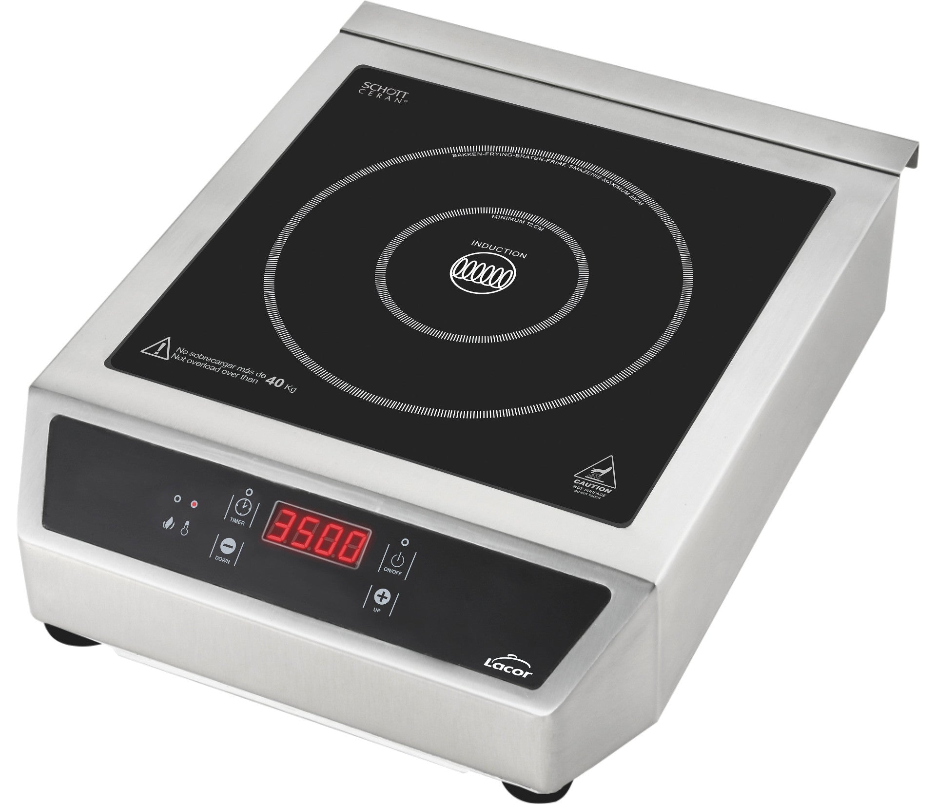 Recambio Lacor - Placa de inducción profesional para equipos de cocina - 69132