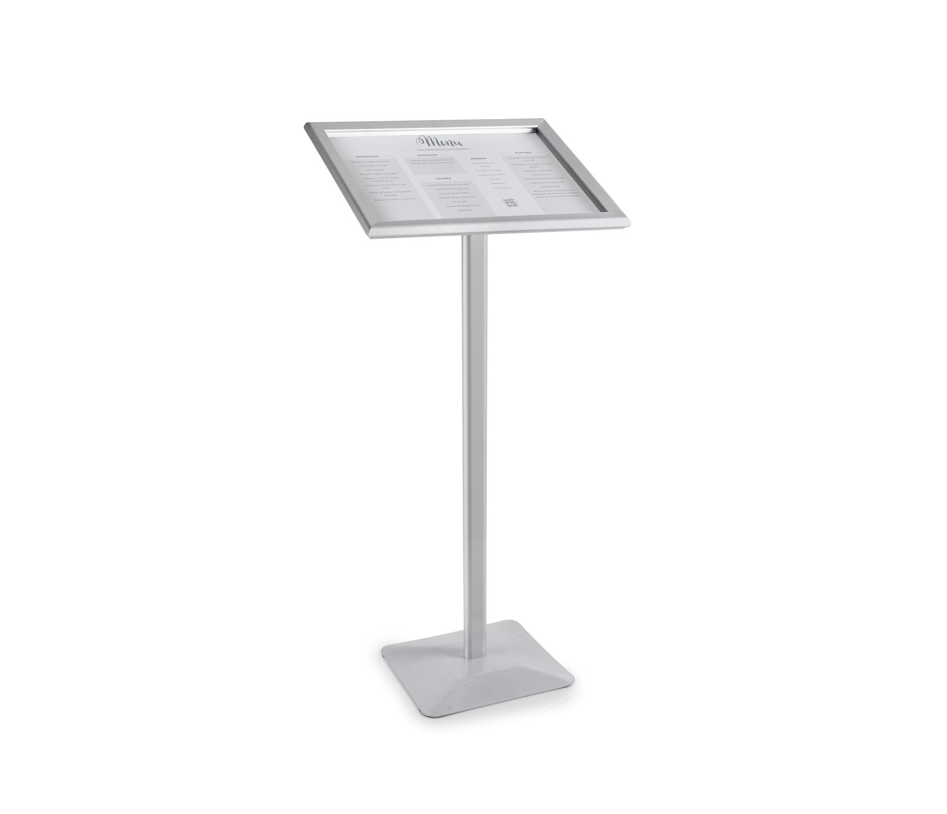 Recambio Lacor - Atril portamenú de aluminio para equipos de cocina - 39433