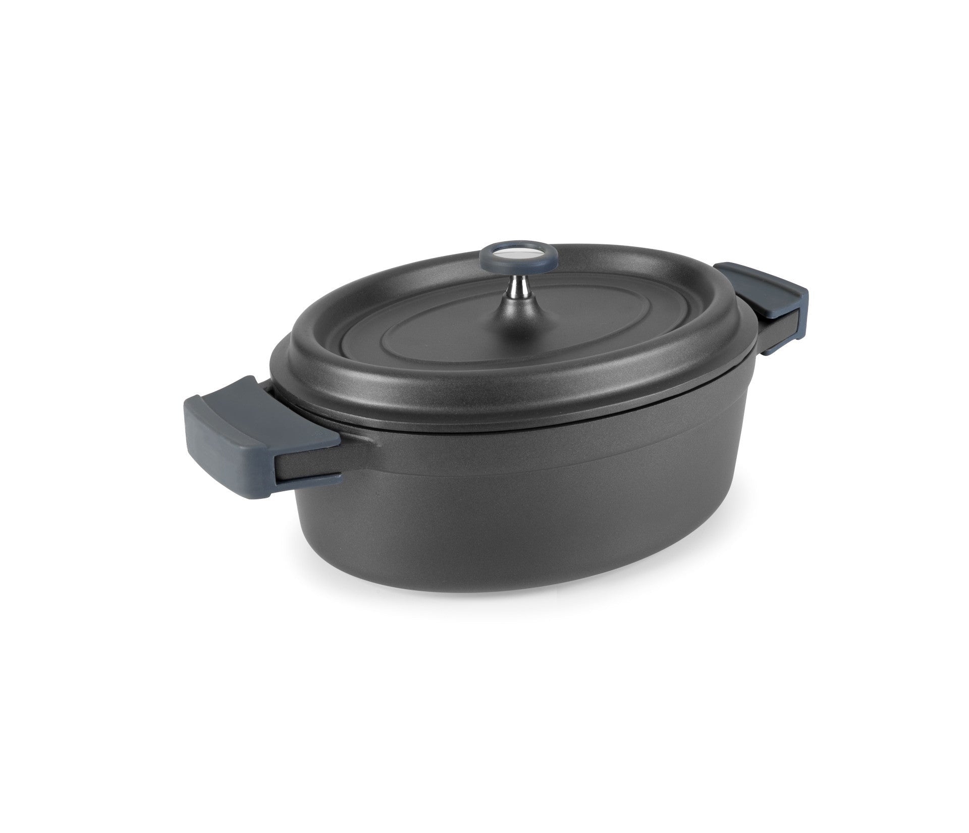 Recambio Lacor - Cacerola oval con tapa negra para equipos de cocina - 25933