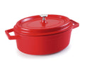 Recambio Lacor - Cacerola oval con tapa roja para equipos de cocina - 25927