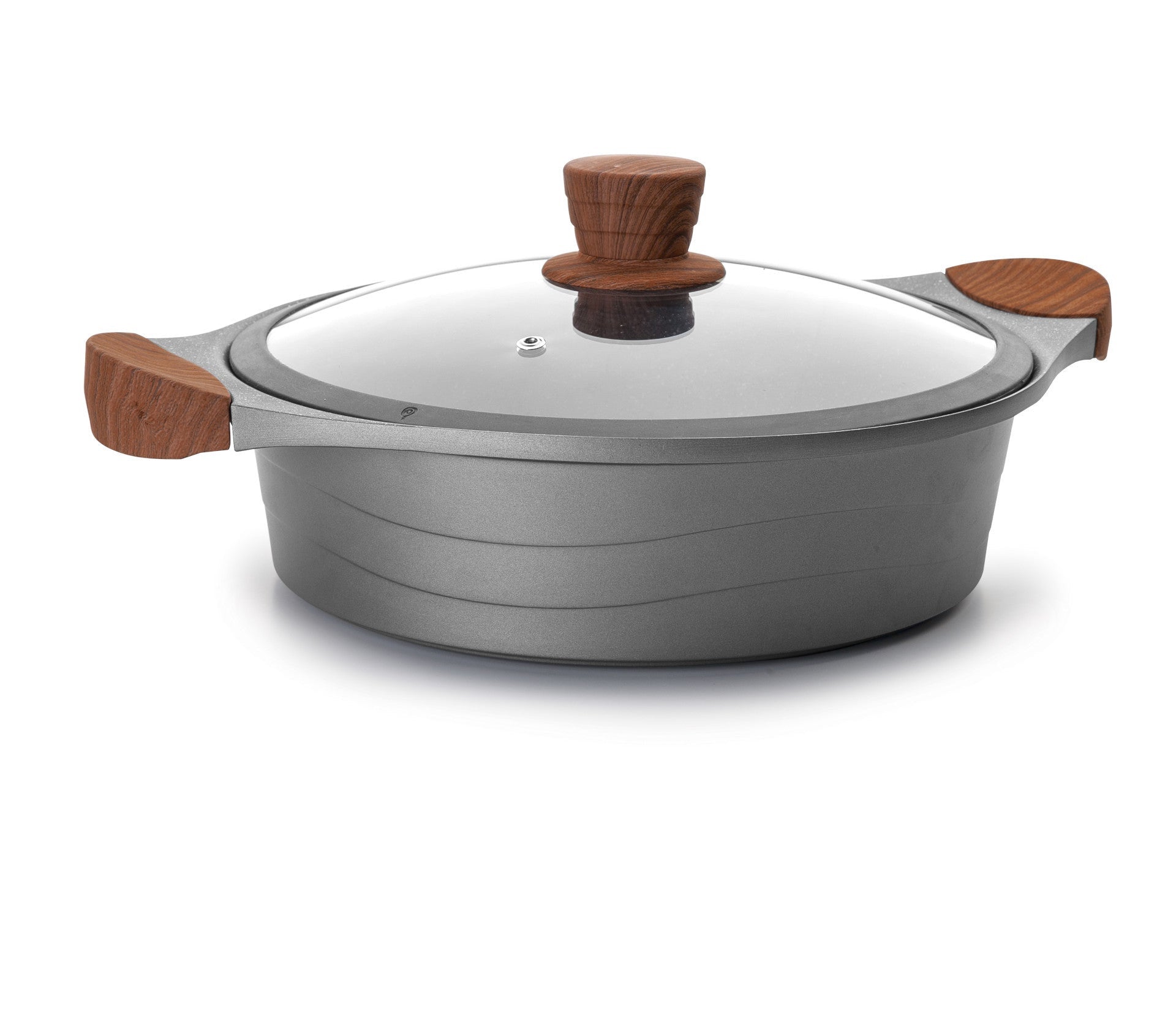 Recambio Lacor - Cacerola baja con tapa de cristal para equipos de cocina - 27327