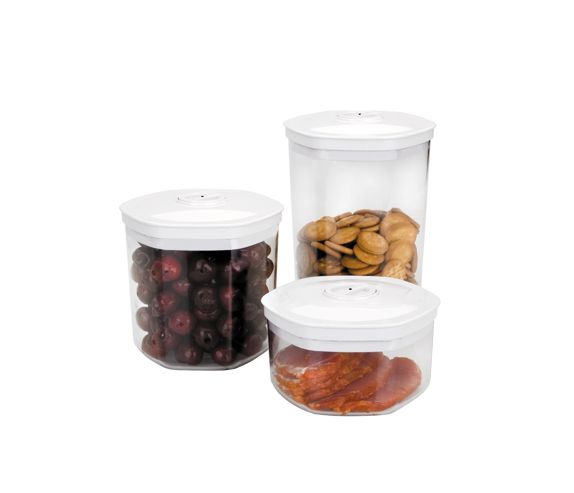 Recambio Lacor - Set 3 tarros para envasado al vacío para equipos de cocina - 69051