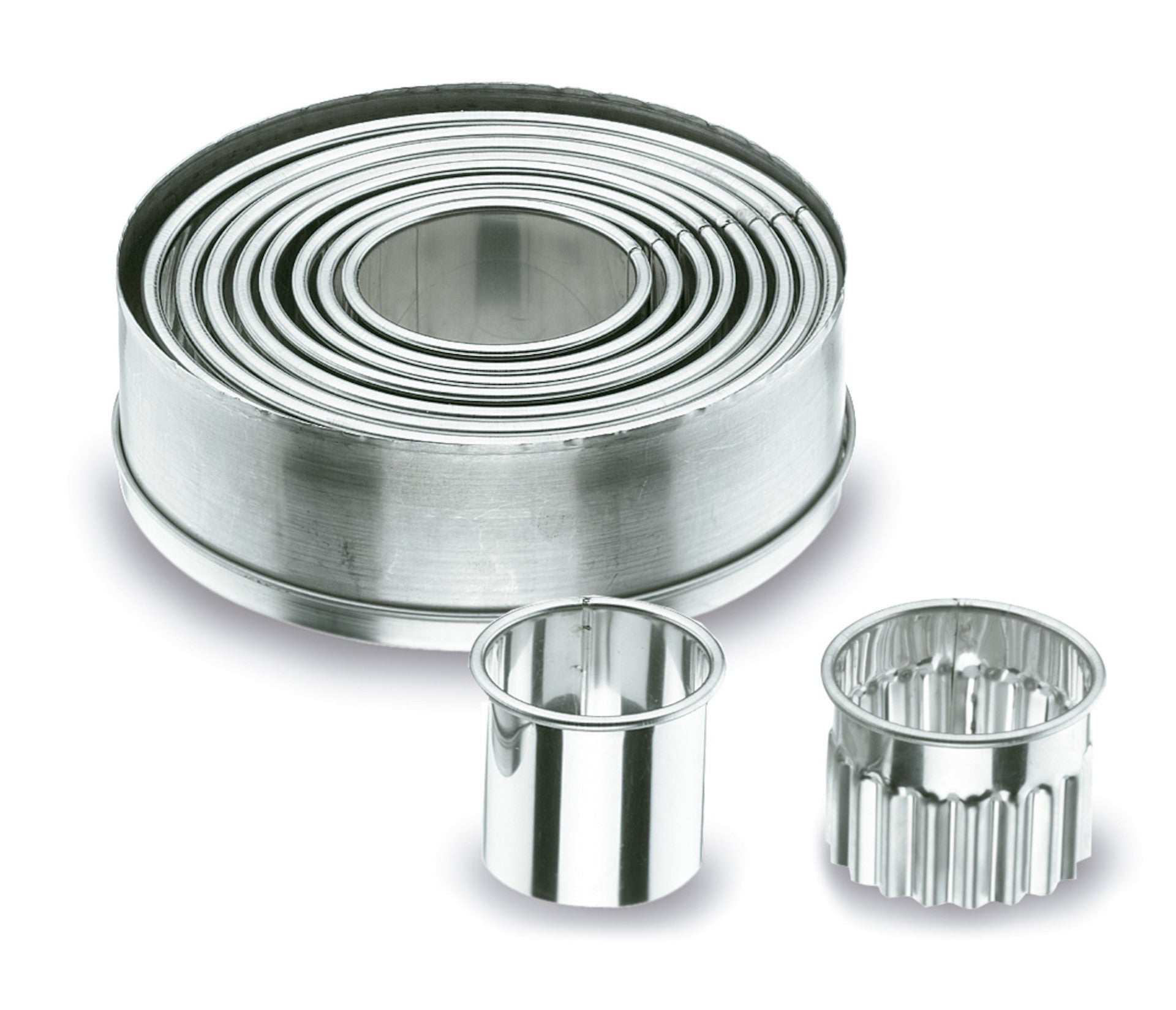 Recambio Lacor - Set 9 cortapastas redondos para equipos de cocina - 68069