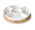 Recambio Lacor - Fuente 5 compartimentos bambú para equipos de cocina - 61243