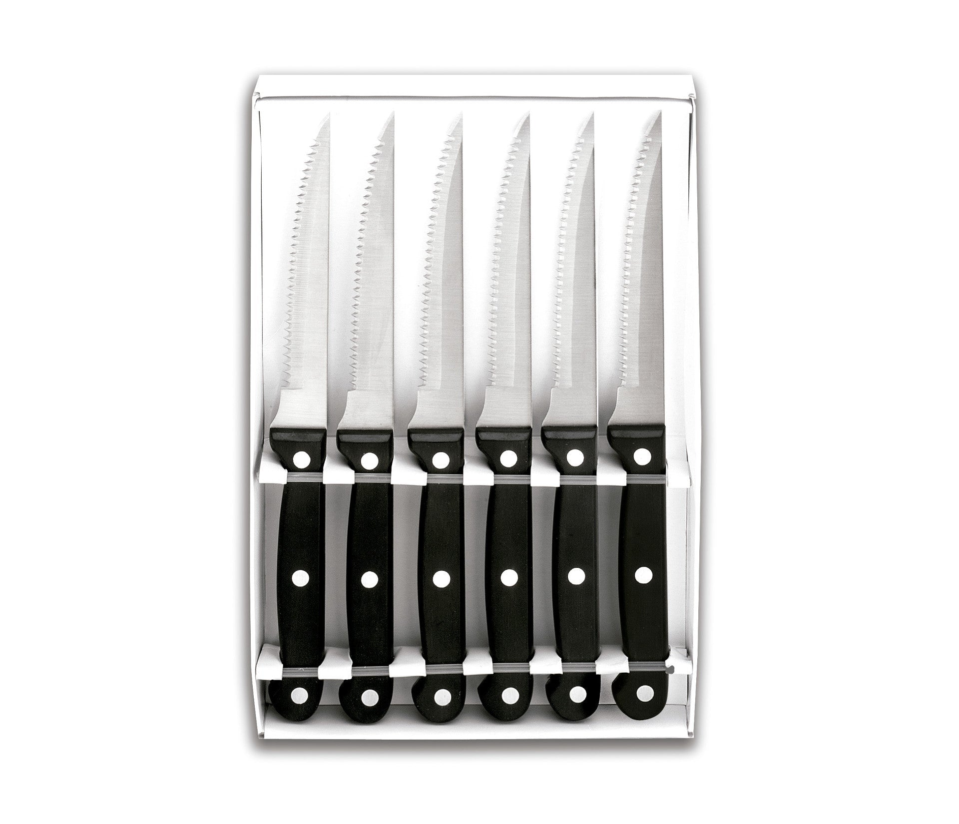 Recambio Lacor - Set de 6 cuchillos chuleteros para equipos de cocina - 39060