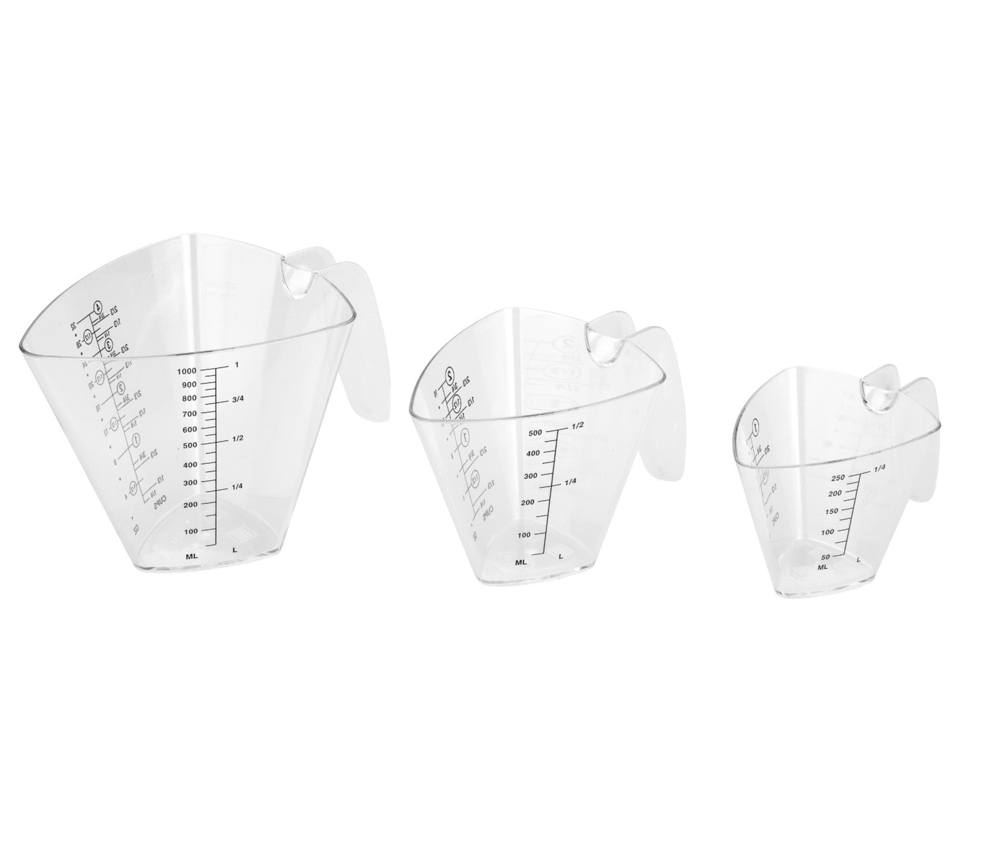 Recambio Lacor - Set de 3 jarras medidoras para equipos de cocina - 67131