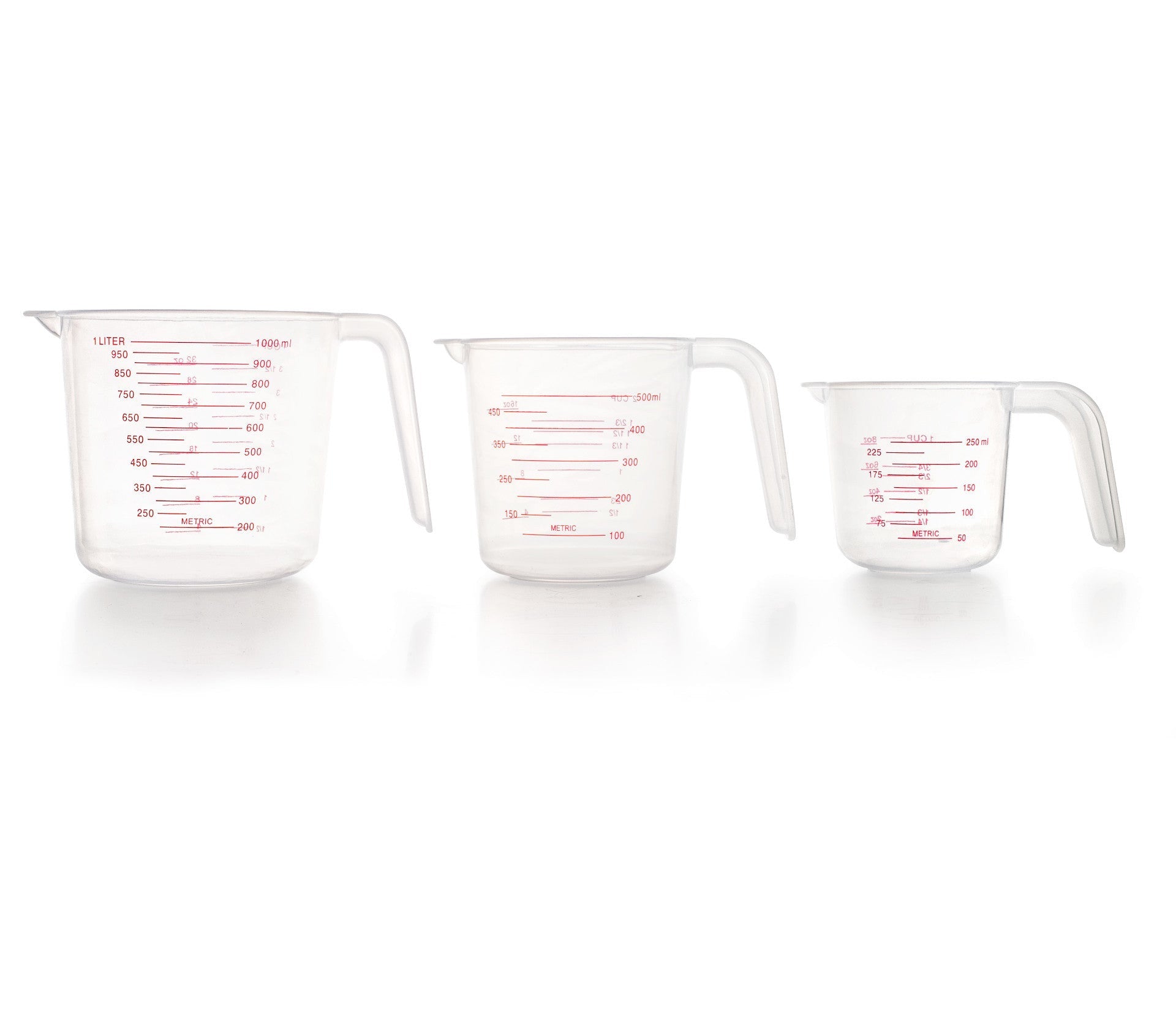 Recambio Lacor - Set de 3 jarras medidoras para equipos de cocina - 67130