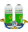 Recambio Gasica - Pack gas refrigerante R1234yf y manómetro para refrigeración - 470001324PM