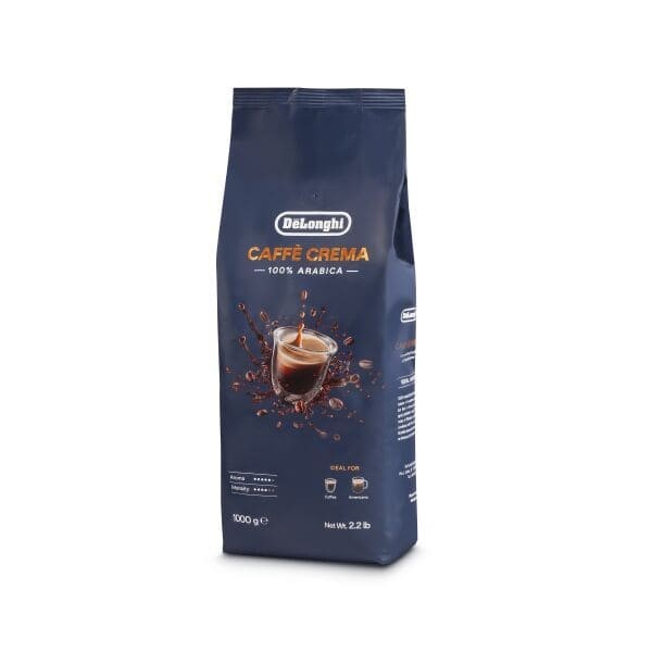 Recambio DeLonghi Crema - Café en grano totalmente Arábica, 1 kg - DelonghiC618
