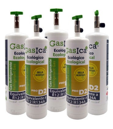 Recambio Gasica - Pack 5 botellas gas refrigerante para refrigeración - 470001174PROP5