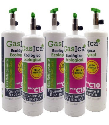 Recambio Gasica - Pack 5 botellas gas refrigerante para refrigeración - 470001322PROP5