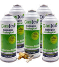 Recambio Gasica - Pack 5 botellas gas refrigerante R12 R134a y llave de servicio para refrigeración - 470001174P5R