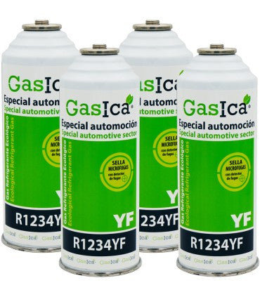 Recambio Gasica - Pack 4 botellas gas refrigerante para refrigeración - 470001324P4
