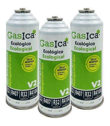 Recambio Gasica - Pack 3 botellas gas refrigerante para refrigeración - 470001175P3