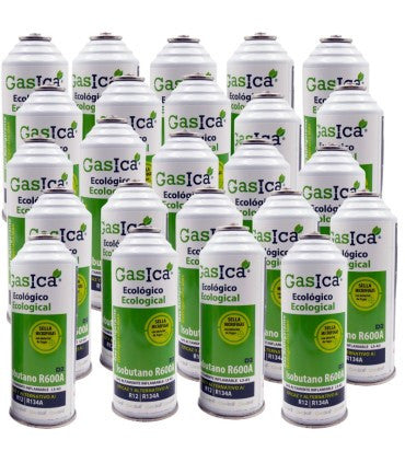 Recambio Gasica - Pack 24 botellas gas refrigerante para refrigeración - 470001174P24