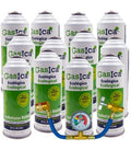 Recambio Gasica - Pack 12 botellas gas refrigerante R12 R134a con manómetro para refrigeración - 470001174P12M