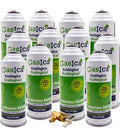 Recambio Gasica - Pack 12 botellas gas refrigerante R12 R134a y llave de servicio para refrigeración - 470001174P12R