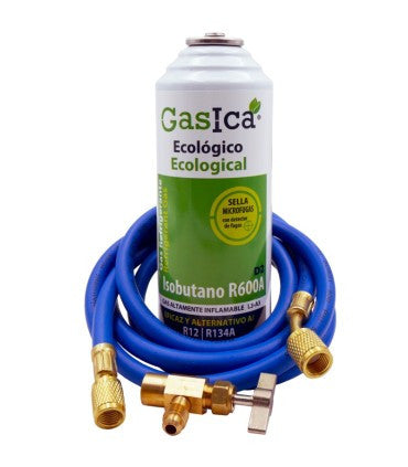 Recambio Gasica - Gas refrigerante R12 R134a con manguera carga y válvula para refrigeración - 470001174GR