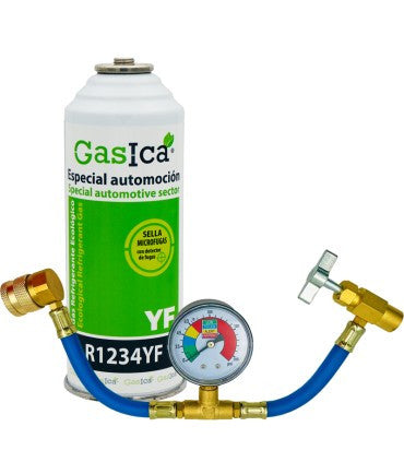 Recambio Gasica - Gas refrigerante ecológico R1234yf con manómetro para refrigeración - 470001324M