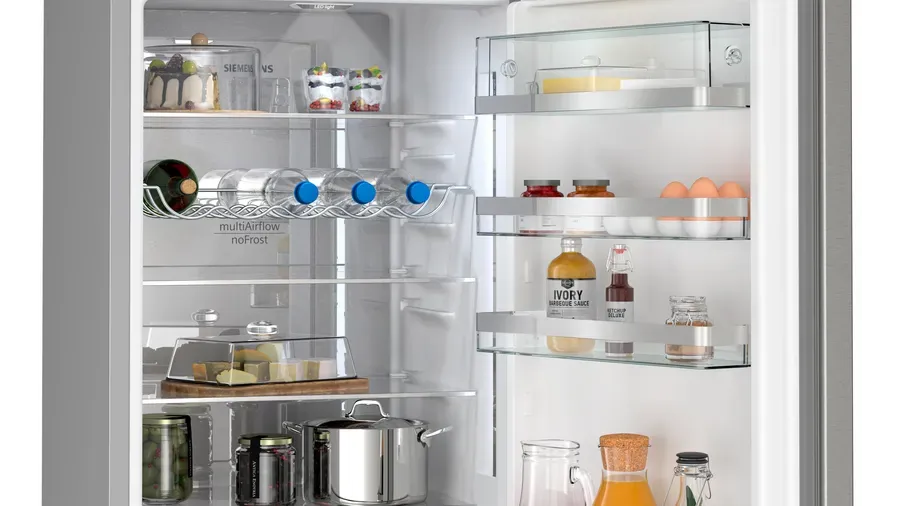 Frigorífico Siemens IQ500, Frigorífico Combinado De Libre Instalación, 203 X 60 Cm, Acero Antihuellas KG39NAICT