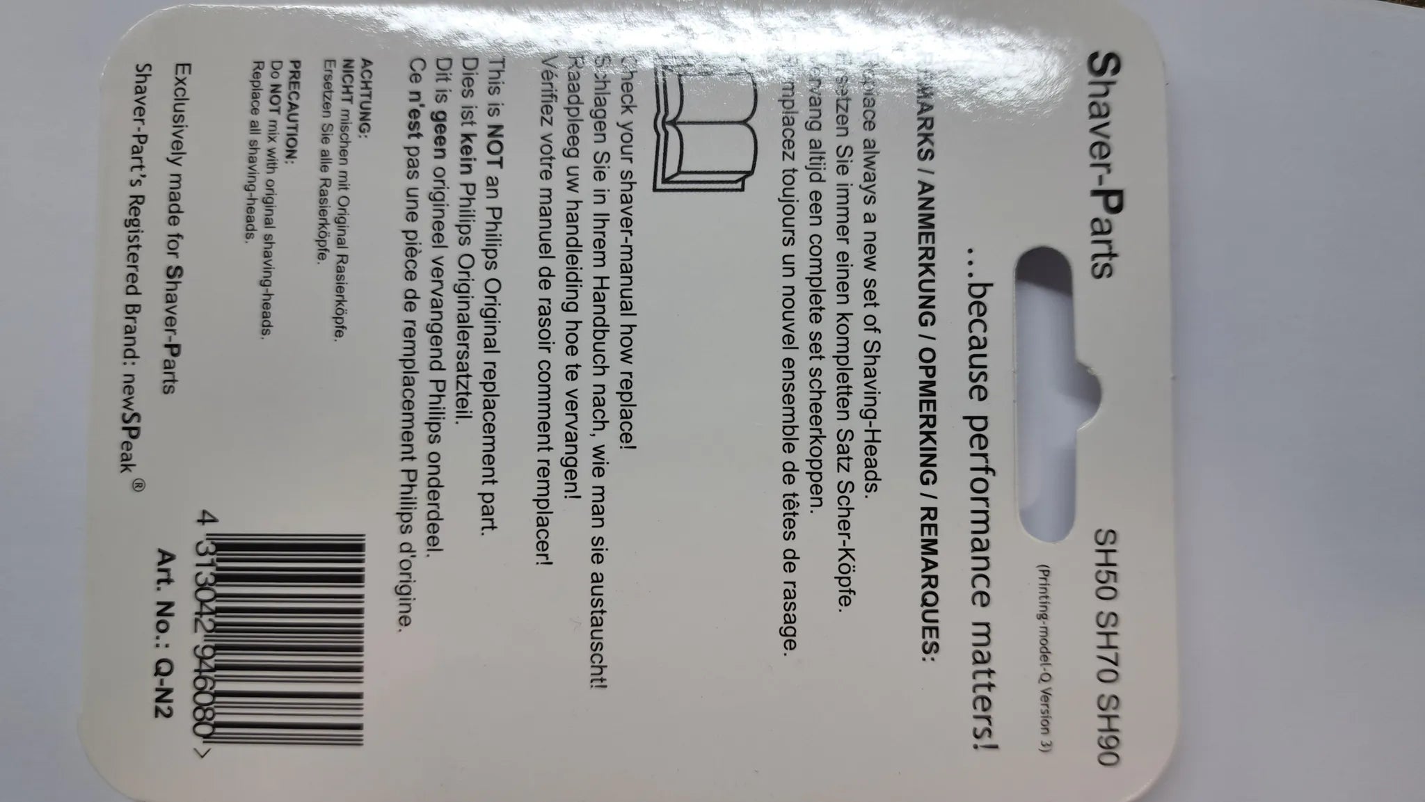 Philips RQ10 y RQ12 - Cuchillas para afeitadora - SH70/70