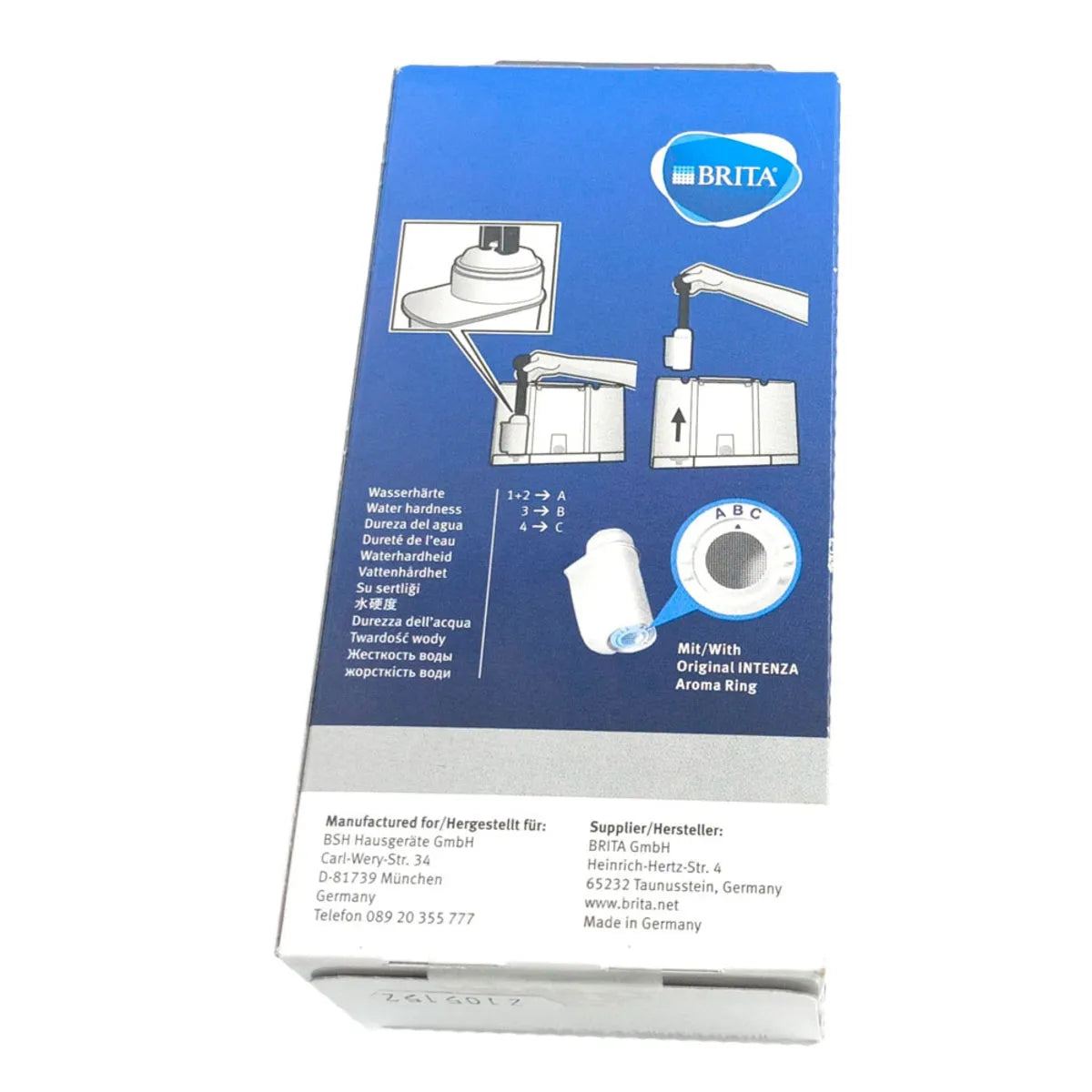 Filtro agua cafetera Espresso Bosch, Siemens, Balay 17000705